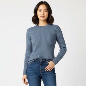 Classic Women’s Sweater in Slate Blue Medium